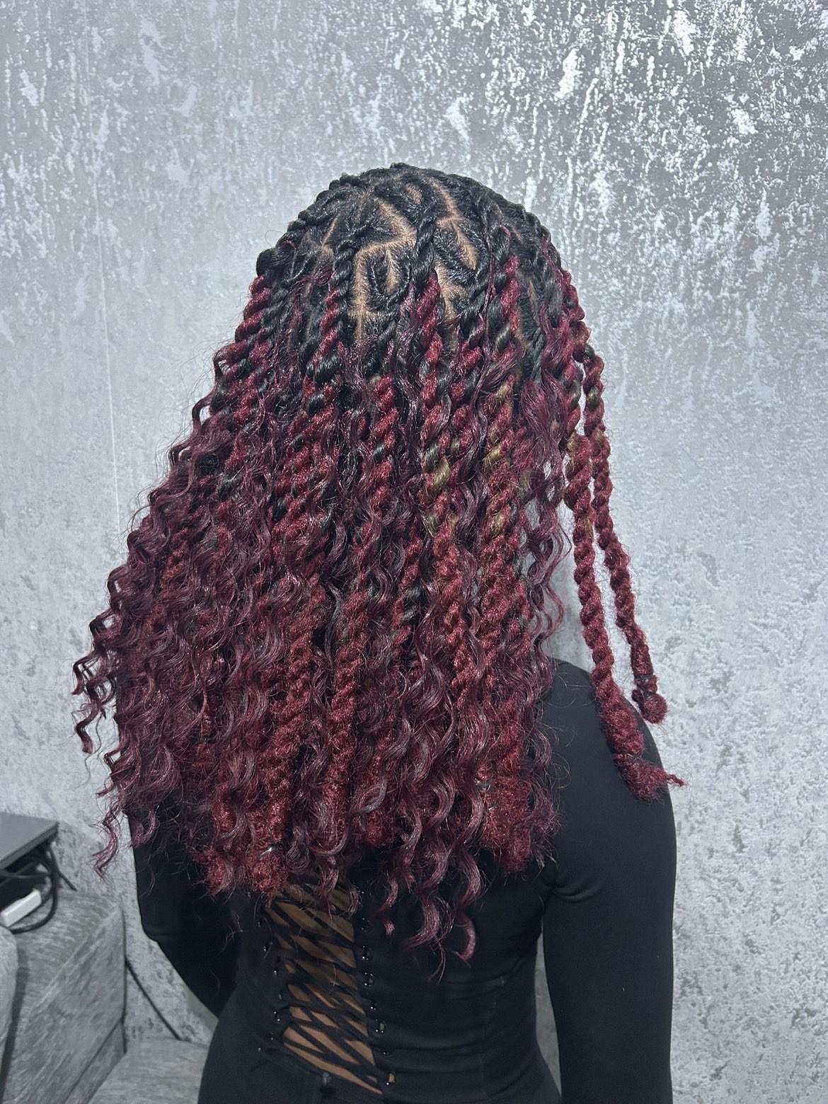 Burgundy Boho Twists
